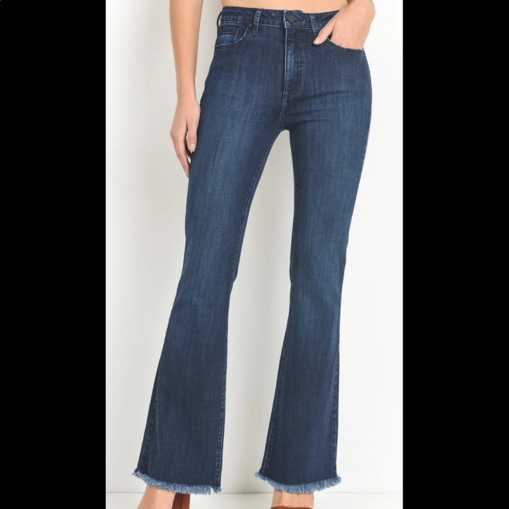 Just Black Dark Blue Flare Jeans
